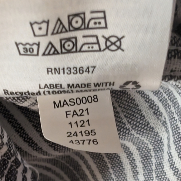 And Now This Men's Striped Oxford Dress Shirt Grey White Size -XL NWT Fast Ship - Picture 12 of 16